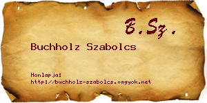 Buchholz Szabolcs névjegykártya